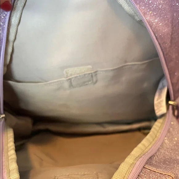 “Abby” Pottery Barn Kids Glittery Purple Backpack - Picture 4 of 6